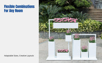 Metal Planter Box, Multi-Tier Flower Rack, Outdoor Garden, Restaurant Divider, Modern Pot Stand
