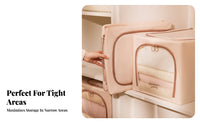 foldable textile Storage container Stackable Closet Organizer Steel Frame reinforcement