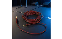 Coiled 6.35 Mm Instrument Cable Gold Tips 6.35 Mm Audio Cable Metal Plugs Insulated