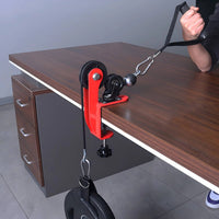 Desk Mounted Forearm Space Saving Forearm Workout Pulley Desktop Protection Wrist Exerciser Machine for Office