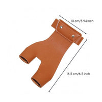 Snap-Button Recurve Bow Finger Tab Wrist Strap Recurve Finger Guard Stitched Edging Sports Gear Contoured for Archers