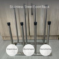 Stainless Steel Shoe Rack, Waterproof Tall Organizer Storage