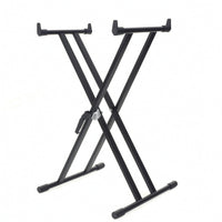 Twin-Tube Keyboard Stand Foldable X Keyboard Stand Portable for Pianists