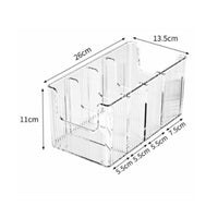 Belt Storage Box Versatile Acrylic Belt Holder Space Saving Clear Divided Organizer for Closet
