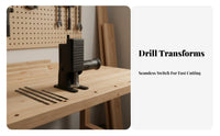 Electric Drill Reciprocating Saw Adapter Versatile Drill to Saw Converter Head Portable for Woodworkers, Homeowners, Carpentry, Workshop, Garage