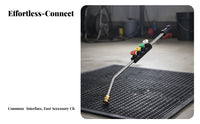 Quick Connect High Pressure Washer Spray Lance Multi-Angle Cleaning Pressure Washer Extension Wand Long-Lasting Stainless Steel