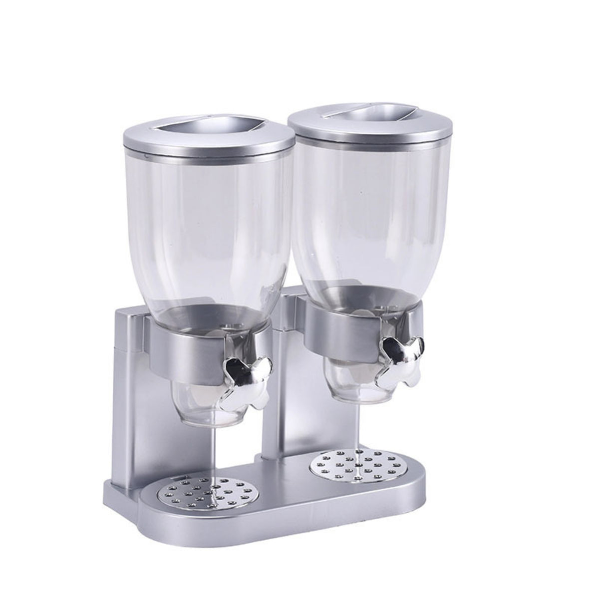 Clear-Hopper Dual Cereal Dispenser for Breakfast Bar, Hotel Buffet