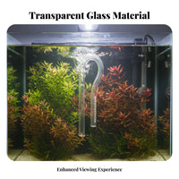 Aquarium Inflow Outflow Pipe High Clearness Canister Strainer Elegant Design Aquarium Surface Skimmer for Aquascapers, Planted Tank