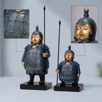 Terracotta Guard Figurines Matte Terracotta Soldiers Figurines Detailed Decorations for Collectors, History lovers , Office
