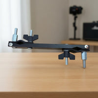 Matte Black Percussion Accessory Clamp Adjustable Drum Clamp with Mounting Bar Versatile Easy Adjustment for Percussionists