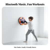 Light-up Targets Smart Music Boxing Machine Easy Installation Music Boxing Machine Multiple Modes & Speeds Wall Mounted Punching Target Stress Relief for Family, Beginners, Adults, Indoor, Gym, Living Room, Office