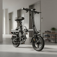 14 Inch Folding Electric Bike Lightweight Foldable Electric Bike Portable Foldable Electric Two-Wheeler for Adults, Commuting, City Travel