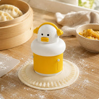 Duck-Shaped Dumpling Mold Adjustable Size Handheld Wonton Mold Push-Design
