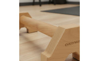 Stable Support Wood Pushup Handles Sturdy Wooden Push-up Grips Long-Lasting Wooden Parallettes Non-Slip Base for Home Gym, Gymnastics Training