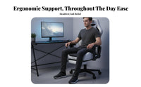 Ergonomic Design Gaming Recliner with Footrest Reclining spinerest Highspine support Recliner with Footrest and Head Support Computer Chair Height Adjustable for tutorial game enthusiasts, Remote Workers, Students, Game Room, Study, Bedroom