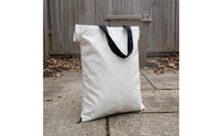 Replacement White Sack Textile Bag Zipper Closure Adjustable Shoulder Strap