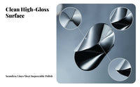 Sculptural Mirrored Stainless Steel Oloid Polished Folded Metal Form Curved Contours