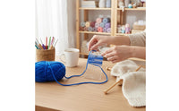 Multi-Hole Design Twisting Yarn Guide Ruler Easy to Use WPI Gauge Ruler Portable for Sewing Room