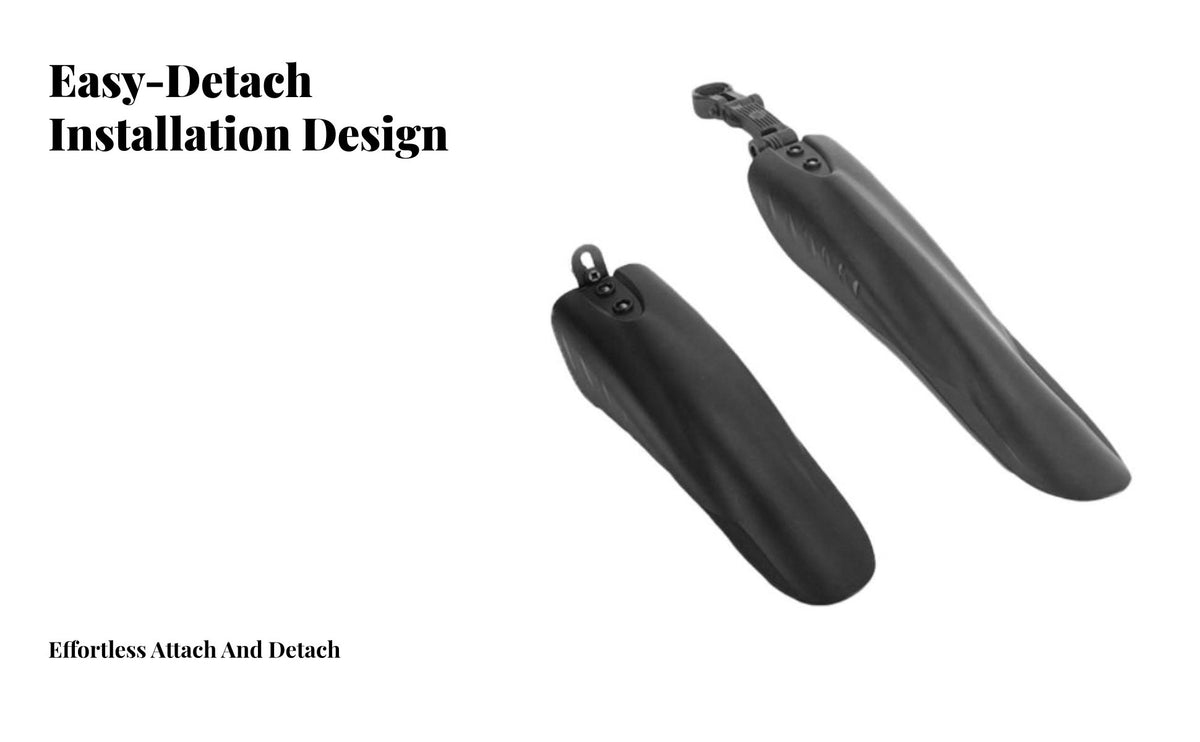 2 Pieces Mountain Bike Fenders Thickened Material Front and Rear Bike Mudguards Mountain Bike Mud Flaps Long-Lasting
