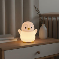 Silicone Penguin Lamp Eye Friendly Portable Power Penguin Lamp Flicker Home Lighting for Bedside