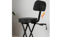 Guitar Stool with Backrest Portable Folding Guitar Chair Easy to Transport Furniture for Guitarists, Home Practice