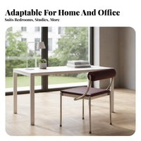 Modernist Design Woven Metal Frame Chair Nordic aesthetic Armchair Retro Look Indoor Furniture Minimalist for Interior Designers, Homeowners, Adults, Dining Room, Reception Area, study alcove, Bedroom