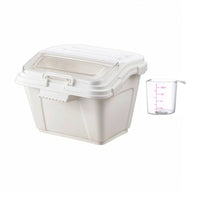 Food Storage Bin with Clear Lid Lidded Rice Bin Plastic for Home Cooks