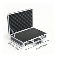 Aluminum Tool Box Safeguarding Hardhard-Shell Container with Foam Hard Carrying Case with Foam Insert Long-Lasting Heavy-Duty