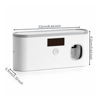 Toothbrush Holder with Sanitizer Space-Saving Toothbrush Holder with Sterilizer Compact Easy to Install for Family