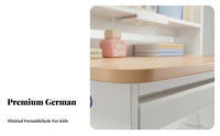 Adjustable Kids Desk and Chair Set Solid Wood Construction Kids Desk and Chair Set Glare-Reducing Light Height Adjustable Learning Station