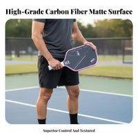 Lightweight Design 16mm Pickleball Paddle Large Sweet Area Pickleball Paddle Wear-Resistant for Adults, Training, Recreational Play, Outdoor