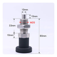 Compact Knob Plunger Precision Machined Indexing Plunger High Durability Coil Loaded Fastener Wear Resistant for Machinery, Fixtures