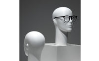 Mannequin Head Modern Hairpiece Display Head Shaped Hat Display Stand for Retailers, Hairstylists, Retail Store, Countertop
