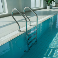 Swimming Pool Ladder Stainless Steel Pool Ladder with Handrails Resistant for Homeowners, in-Ground Pools