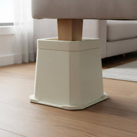 3 Pieces Plastic Furniture Foot Long-Lasting Couch Risers Easy to Install