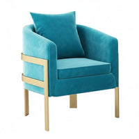 Light Luxury Design Upholstered Barrel Armchair Modern Minimalist Design Lounge Chair Long-Lasting Construction Accent Seat Soft Padding for Business Owners, Interior Designers, Beauty Salon, Reception Area, Bedroom, Reading Nook