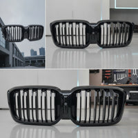 Gloss Black twoBar Kidney Grille ABS Front Kidney Grille Painted Lightweight