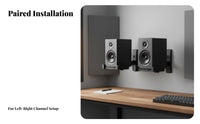 Adjustable Speaker Wall Mount Universal Compatibility Speaker Wall Mount Solid Metal Construction for Home Theater Enthusiasts, Audio Studio