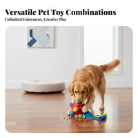 Canine Reward Puzzle Ball Bite-Resistant Snuffle Ball Boredom Reliever Dog Foraging Toy for Dogs, Young Dogs, Indoor Play, Training