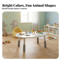 Safe Rounded Corners Adjustable Height kids' Desk Multi-Functional children's Writing Desk Stable Anti-Tip Design Kids Table and Chair Set Easy to Clean for Toddlers, Preschoolers, Parents, Kindergarten, Daycare, Classroom, Playroom