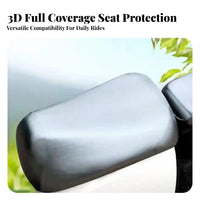 Sunproof Electric Scooter Seat Cover Protection PU Leather Seat Cushion Cover Easy to Install for Commuting, Daily Commute, Rainy Weather