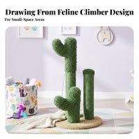 Cat Feline Furniture-Resistant Cat Scratching Pad Shed Material Multi Level Kitten Condo for Small Apartments, Indoors, Living Room
