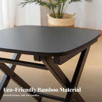 Portable Bamboo Tea Tray Polished Surface Chinese Tea Ceremony Table Easy to Clean for Office Workers, Home Entertainers, Adults, Living Room, Balcony, Desktop, Teahouse