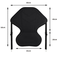 Adjustable Backrest Seat Cushion for Surfboard Kayak Accessories, Black Premium Seat