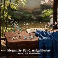 Peacock Hair Adornment Set Classical Design Traditional Chinese Attire Headpiece Set Traditional Chinese Attire Hair Jewelry