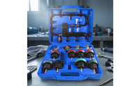 14 Pieces Universal Cooling System Leak Tester Heavy-Duty Coolant Pressure Tester Portable Test Kit Accurate for Mechanics