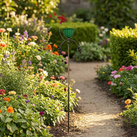 Bird Feeder with Stake Flower Bird Feeder Stable for Lawn