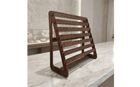 Tabletop Earring Display Stand Rustic Wood Earring Display Stand Angled Organizer Functional for Vanity, Dresser