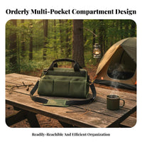 Foldable Design Roll-up Tool Bag Multi-Purpose Outdoor Gear Large Capacity Portable Storage Waterproof for DIY Enthusiasts, Technicians, Camping, Car Trunk, Job Site, Workshop