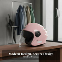 Motorcycle Half Helmet 3C Certified Electric Vehicle Helmet Four-Season Impact-Absorbing Headwear for Commuters, City Commuting, City Exploration